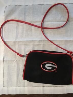 Sandol Official Georgia Bulldogs Black and Red Crossbody Bag - New Without Tags